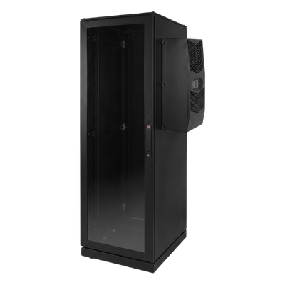 Gabinete de Telecomunicaciones ProLine V/D, 600 mm de Ancho, 1000 mm de Profundidad, Compatible Con Aire Acondicionado Tipo G52, NEMA 12, 42 UR, Color Negro - Imagen 3
