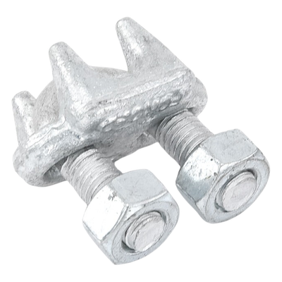 Nudo/ Perro/ Abrazadera Acero Forjado para Cable de 3/8", Galv. por Inmersión en Caliente. - Imagen 5