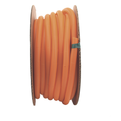 Tubo Corrugado Abierto para Protección de Cables, 1in (25.4 mm) de Diámetro, 30.5 m de Largo, Color Naranja - Imagen 10