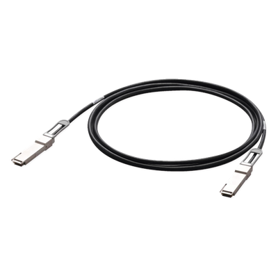 Cable DAC pasivo / QSFP28 100G / Conexión directa / Bajo perfil / Rack corto