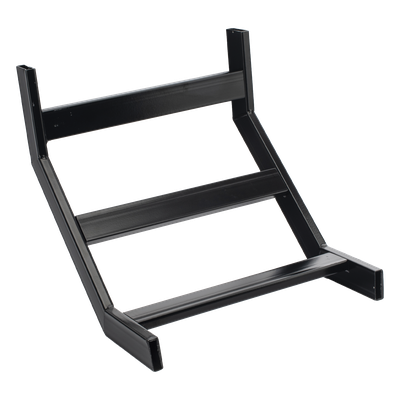 Curva Vertical Exterior de 90° para Escalera Tubular de 1.5" de Peralte y 12" de Ancho, Acabado con Pintura Epóxica Color Negro, Incluye Coples y Tornillería - Imagen 5