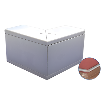 Esquinero exterior de Aluminio,  para canaleta INKA140 (8510-80001)