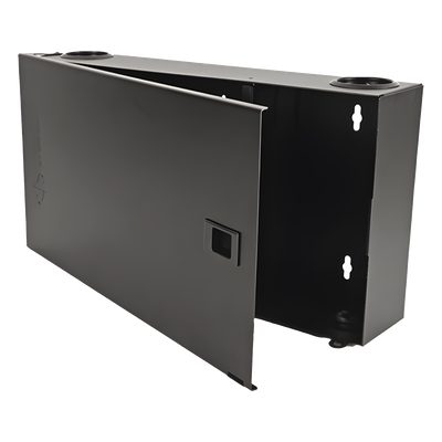 (Lvw-F4-01) Fiber, Enclosure, Lightverse, Wall Mount, Fixed Access, 4 Openings, Black
