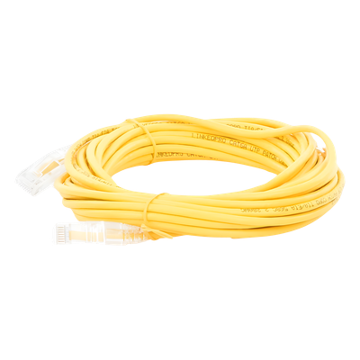 Cable de Parcheo Slim UTP Cat6A - 7 Metros (22.97 Pies) Amarillo, Diámetro Reducido (28 AWG) - Imagen 4