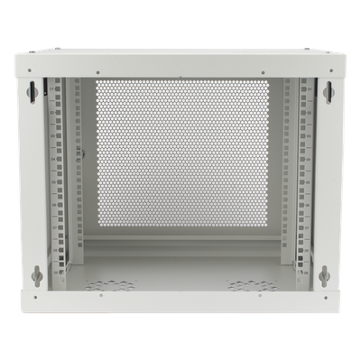 Gabinete de Pared de 9U con Puerta Perforada 455 mm de Profundidad, Rack de 19'', Acero Reforzado Color Blanco - Imagen 5