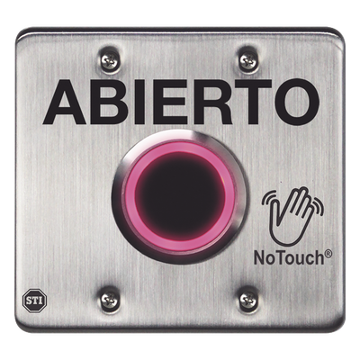 Interruptor IR NoTouch® de Acero Inoxidable, Salida Doble, ABIERTO - Imagen 3