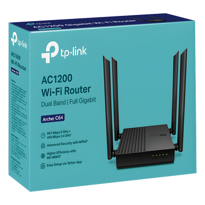 Router Inalámbrico AC 1200 / Doble Banda MU-MIMO / 1 puerto WAN 10/100/1000 Mbps / 4 puertos LAN 10/100/1000 Mbps / Compatible con EasyMesh / Administración Web o App Tether - Imagen 5