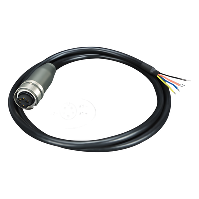 Cable de Alimentación de DC a M23 / Conector Hembra M23 de 5 Pines / Compatible con Switch Industrial M12 / Rango de Voltaje que Soporta 12 ~ 56V DC / Calibre 12 ~ 24 AWG