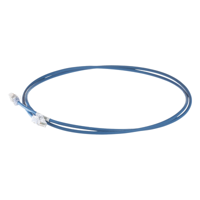 Patch Cord Cat6A, Diametro Reducido 28 AWG, Blindado S/FTP, CM/LS0H, 1.5 Metros (4.92 Pies), Color Azul - Imagen 4
