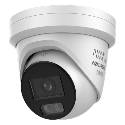 [Dual Light]Turret IP 12 Megapixel / Lente 2.8 mm / 30 mts Luz Blanca + 30 mts IR / ACUSENSE / Exterior IP67 / WDR 120 dB / PoE / ONVIF / Micro SD / Metal / ACUSEEK