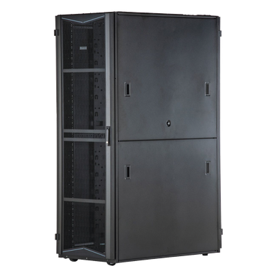 Gabinete FlexFusion para Centros de Datos, 45 UR, 700 mm de Ancho, 1070 mm de Profundidad, Sin Paneles Laterales, Fabricado en Acero, Color Negro