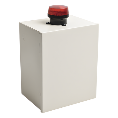 Gabinete de Resguardo de Sirena de 30 Watts con Alerta Visual Estroboscópica.