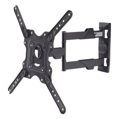 Montaje de Pared Articulado P4-NB / Pantallas de 32" a 55" / VESA 100x100 a 400x400 mm / Carga 27.2 kg (60 lbs) / Inclinación +8° a -5° / Giro 180° / Distancia de Pared 5 a 40 cm / Acero - Imagen 6