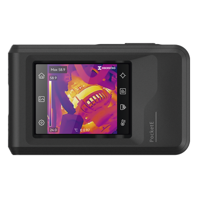 POCKET-E - Cámara Termográfica Portátil Lente Térmico 1.35 mm (96 x 96) pixeles / Lente Optico (640 × 480) / WiFi / IP54 / Memoria interna 4 Gb / Hasta 4 Horas de Funcionamiento Continuo