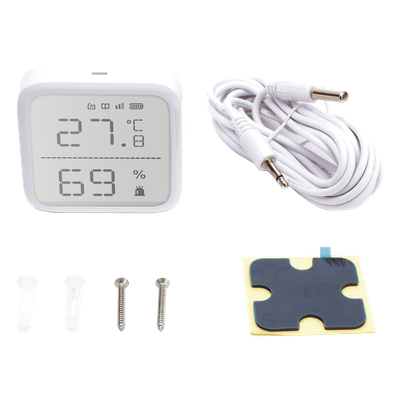 (AX PRO) Detector de Temperatura y Detector de Humedad Inalámbrico / 2.7" de Tamaño / Uso en Interior / Rango de Detección desde -35°C hasta 99°C - Imagen 3