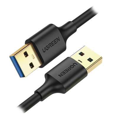 Cable USB-A 3.0 a  USB-A 3.0 / 2 Metros / Macho a Macho / Conector Niquelado / Núcleo de Cobre Estañado / Blindaje Múltiple / Velocidad 5Gbps / No Requiere Controlador / Compatible con USB2.0 Y USB 1.1
