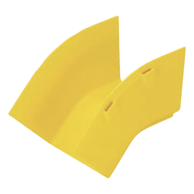 Bajada Vertical Exterior de 45º sin Tapa, Para uso con Canaletas 4X4 FiberRunner™, Color Amarillo - Imagen 2