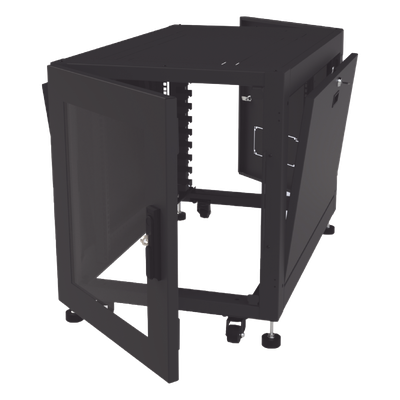 Gabinete Profesional de Piso para Telecomunicaciones de 12UR, 1000 mm Profundidad, Se envía el Gabinete armado. - Imagen 4