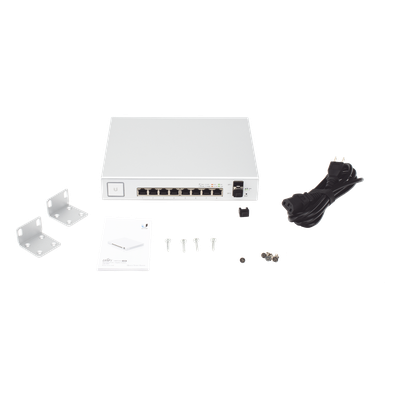 Switch UniFi Administrable de 8 Puertos Gigabit PoE+ 802.3at/af y PoE Pasivo 24V. - Imagen 7