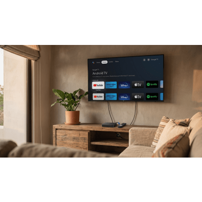 STB 4K Android con Google TV / Alto Rendimiento / Conexión Wi-Fi y por Cable / Control Remoto Bluetooth / Salida HDMI / APP Hik Connect Pre-instalada / Software de Gestion para ISPs/ Para modo desarrollador leer la nota en la descripcion - Imagen 5