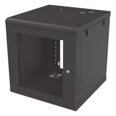 Gabinete de Pared 12U de 635 mm de Profundidad, Rack de 19 in en Acero Reforzado: Compacto y Resistente para Soluciones Profesionales