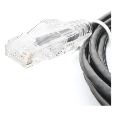 Cable de Parcheo Slim UTP Cat6 - 3 Metros (9.84 Pies) Negro Diámetro Reducido (28 AWG) - Imagen 4