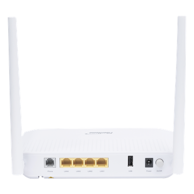 ONU GPON WiFi (2.4/5 GHz), 2 Antenas de 5 dBi, Compatible con OLTs de Terceros, MIMO 2x2, 4 puertos Gigabit + 1 POTS + USB, conector SC/UPC, (Gestión WAN desde la Interfaz de la ONU) - Imagen 5