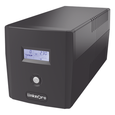 UPS 600VA/360 W Pantalla LCD / Línea Interactiva 120Vca / 6 tomas 5-15R (4 Respaldadas) / Regulación de Voltaje / Protección RJ45