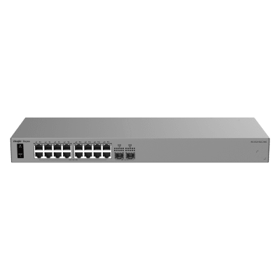 Switch Capa 2 Cloud-Managed / 24 Puertos Gigabit / 2 Puertos 2.5GE SFP / 58 Gbps / ERPS / Sin Ventilador / Gestión Cloud Ruijie / 3 Años Garantía