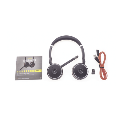 Diadema / Auricular Jabra Evolve 75 SE Stereo / Bluetooth + USB-A / Cancelación Activa de Ruido / Compatible UC (7599-848-109) - Imagen 6