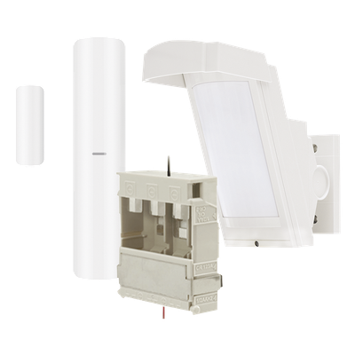 Detector de Movimiento PIR Antimascara / 100% Exterior /  Inalámbrico / Hasta 12 metros a 85°; de cobertura/ Instalación a 3 metros / Incluye transmisor DS-PDMC-EG2-WB(B) para paneles AXPRO