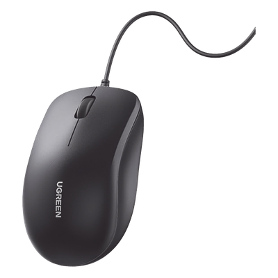 Mouse Óptico USB | Cable USB de 1.5 metros | 3 Botones | 1200DPI | Diseño Ergonómico | Silencioso | Color Negro | Windows / MacOS / Linux / Chrome y otros | También Compatible con  DVR / NVR.