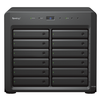 Unidad de Expansión Synology DX1222 | 12 Bahías para HDD/SSD SATA 3.5" o 2.5" | Intercambio en Caliente | Puerto Mini-SAS HD | Garantía de 5 Años. - Imagen 3