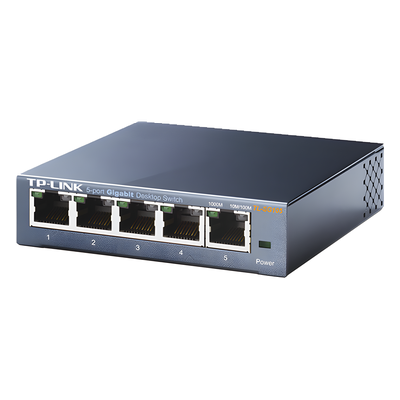 Switch Gigabit no administrable de 5 puertos 10/100/1000 Mbps 