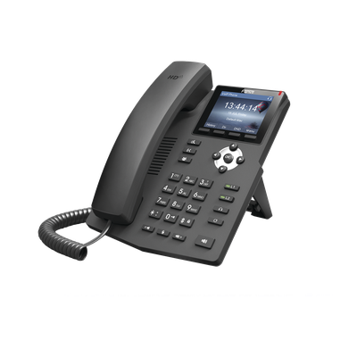 Teléfono IP empresarial para 2 lineas SIP con pantalla LCD de 2.8 pulgadas a color, puertos Gigabit y conferencia de 3 vías, PoE - Imagen 5