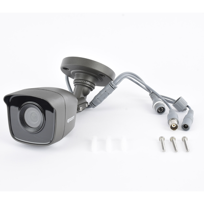Bala TURBOHD 5 Megapíxel / Lente 2.8mm (85° de Visión) / Exterior IP66 / IR EXIR 20 mts / TVI-AHD-CVI-CVBS / Metal / Color Gris Oscuro - Imagen 3