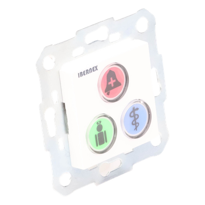 Modulo de 3 Botones iluminados con Lector RFID 125 KHz / Alarma / Cancelar y Código Azul / BUS RS485 / Compatible con NX0019/B, NX1021 y NX0015 - Imagen 8