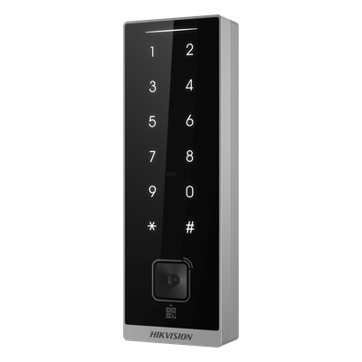Teclado Esclavo con Lector de Tarjetas Virtuales Bluetooth y Códigos QR / Tarjetas MIFARE y PROX EM / Contraseñas / RS-485 Wiegand OSDP / Frecuencias 13.56 MHz y 125 KHz / Autenticación Tarjeta PIN QR Bluetooth / Táctil - Imagen 3