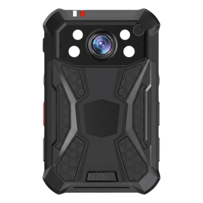 Body Camera Portátil / Grabación a 2K / Pantalla 2.4" LCD / IP68 / H.265 / 64GB de Almacenamiento / GPS / WIFI / 3G y 4G / Fotos de Hasta 40 Megapixel / Micrófono Integrado