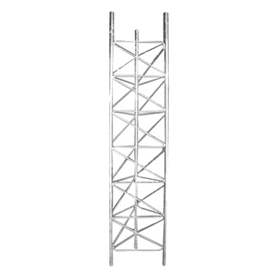 Tramo de Torre de 3 m x 60 cm de Ancho (Tubo 1 1/4" Ced. 40), Galvanizado por Inmersión en Caliente, Hasta 99 m de Elevación.