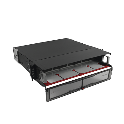 Distribuidor de Fibra Óptica de Alta Densidad LigthVerse *Pro* Para Rack de 19 Pulgadas (48.26 cm), Acepta 8 Placas Plug and Play, Hasta 192 Fibras, 2 UR - Imagen 3