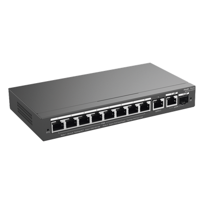 Switch Administrable con 8 puertos Gigabit PoE, 2 Uplinks Gigabit (1 SFP), gestión gratuita desde la nube - Imagen 4