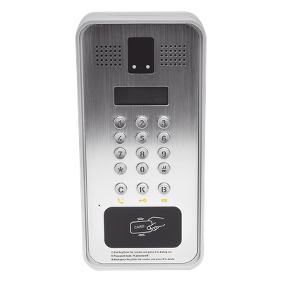 Video portero IP/SIP Con Cámara y pantalla LCD, 2 Relevadores Integrados (entrada y salida), Onvif y lector de tarjetas RFID, puerto WIEGAND (entrada). - Imagen 4