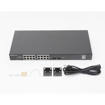 Switch PoE+ No Administrable, Hasta 247 Watts, con 16 Puertos Gigabit PoE+ y 2 Uplinks SFP 1G, Visible en la Topología - Imagen 3