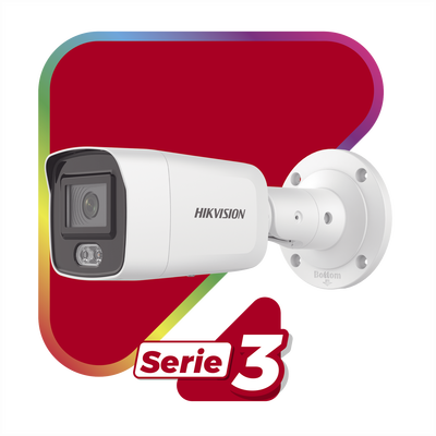 Bala IP 4 Megapixel / Imagen a Color 24/7 (ColorVu) / Lente 2.8 mm / Luz Blanca 40 mts / Exterior IP67 / WDR 130 dB / Audio y Alarma I/O / Captura Facial / ONVIF / Micro SD - Imagen 3