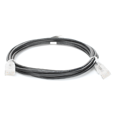 Cable de Parcheo Slim UTP Cat6 - 3 Metros (9.84 Pies) Negro Diámetro Reducido (28 AWG) - Imagen 3