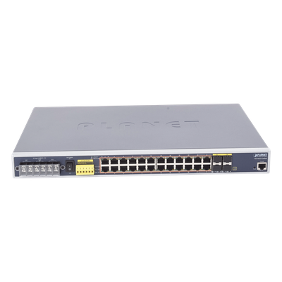 Switch PoE Industrial Capa 3, Con 24 Puertos PoE Gigabit 802.3af/at, 4 Puertos SFP Compartidos 100 / 1000X, Soporta temperaturas extremas de -40 ~ 75°C - Imagen 5