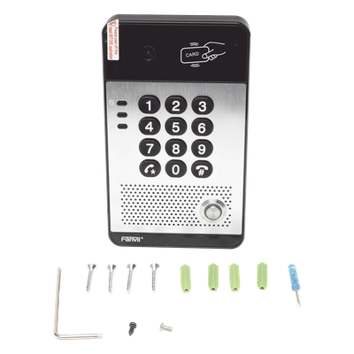 Vídeo Portero IP con 2 líneas SIP, cámara HD, relevador integrado, teclado numérico y lectora de tarjetas RFID para control de acceso, PoE - Imagen 7