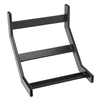 Curva Vertical Interior de 90° para Escalera Tubular de 1.5" de Peralte y 12" de Ancho, Acabado con Pintura Epóxica Color Negro, Incluye Coples y Tornillería - Imagen 4