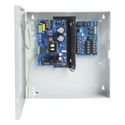 Fuente de Poder con Respaldo, 12 o 24 Vcc, 6 A, 72 W, 5 Salidas, Entrada 115 Vca, Para Control de Acceso y CCTV - Imagen 4